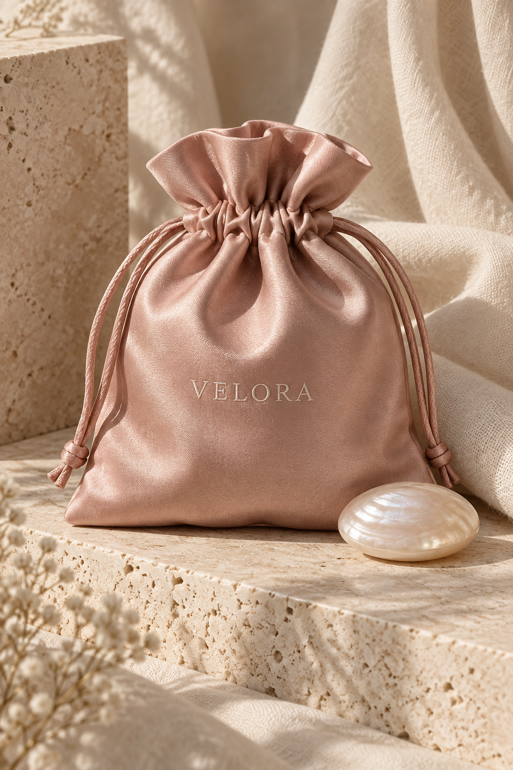 Concepto de Silk, Rosa empolvado